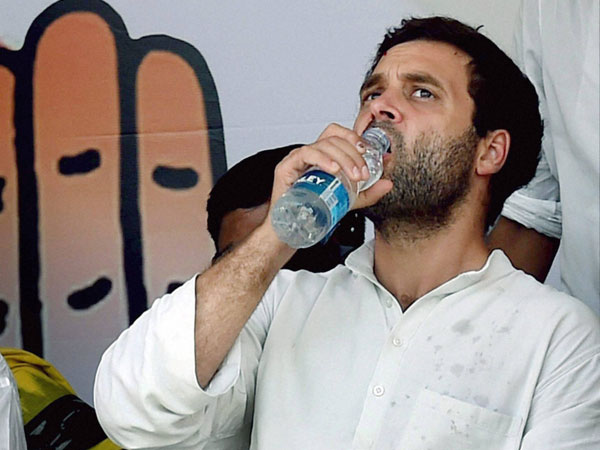 Rahul Gandhi during an election campaign rally in Kolkata