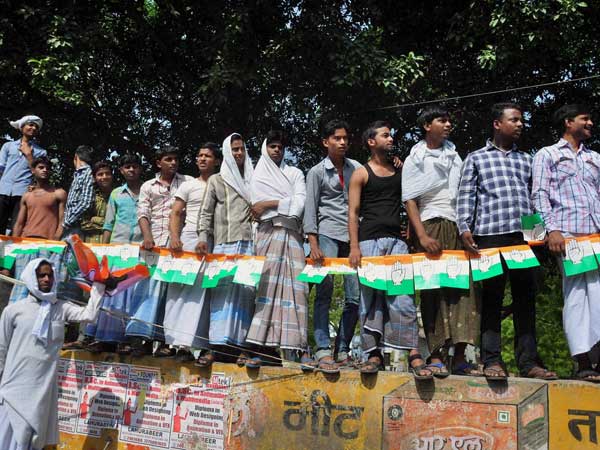 Rahul Gandhi's election campaign road show