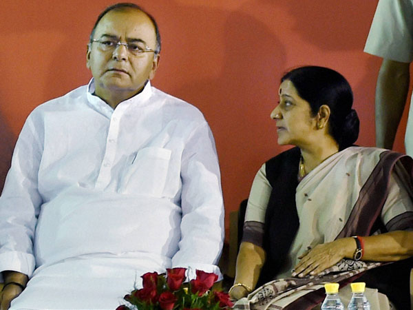 Jaitley and Sushma at BJP meet Jaitley and Sushma at BJP meet