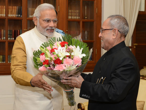 In Pics: President meets Narendra Modi In Pics: President meets Narendra Modi