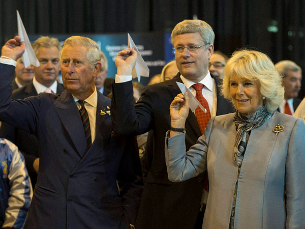 Prince Charles, left, and his wife Camilla