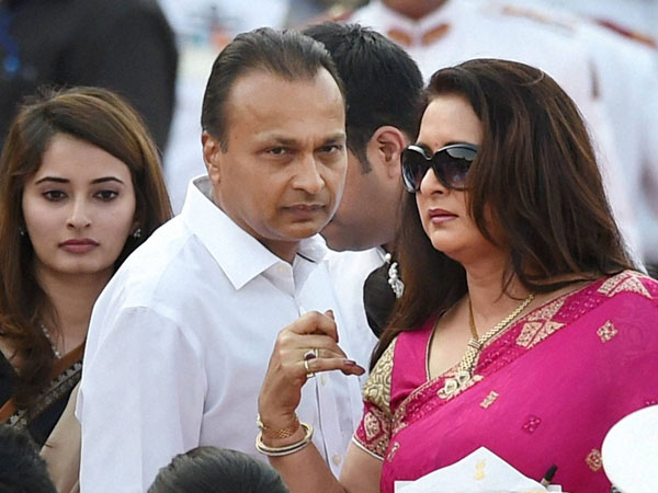 Industrialist Anil Ambani and actress Poonam Dhillon