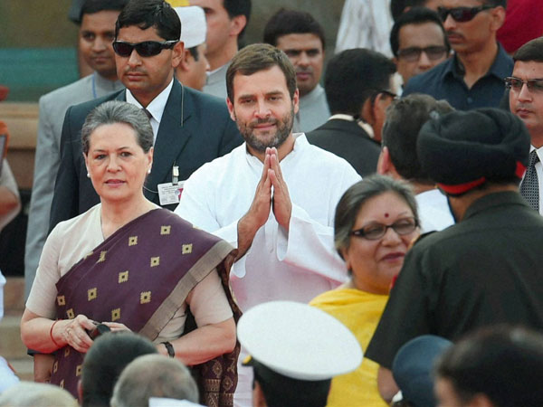 Congress President Sonia Gandhi, Rahul Gandhi
