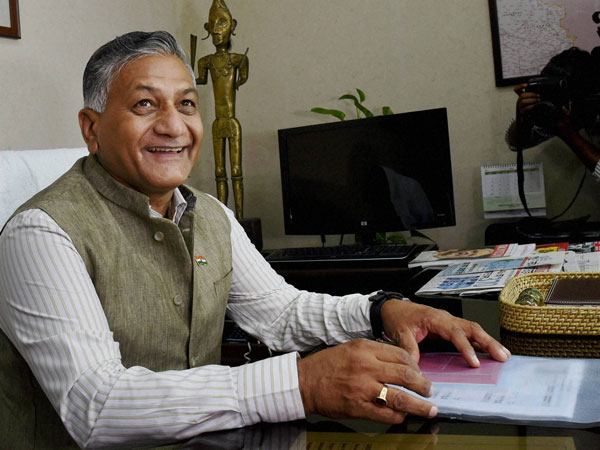 Former Army Chief V. K. Singh takes charge as the Minister of State
