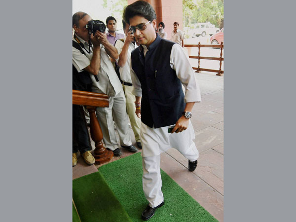 Congress MP Jyotiraditya Scindia at Parliament House Congress MP Jyotiraditya Scindia at Parliament House