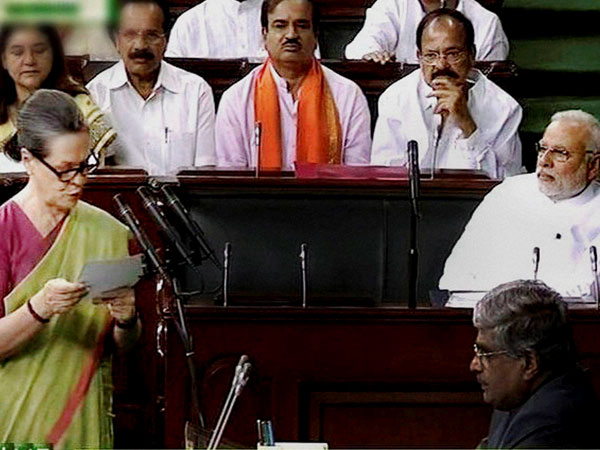 UPA Chairperson Sonia Gandhi takes oath as Lok Sabha member