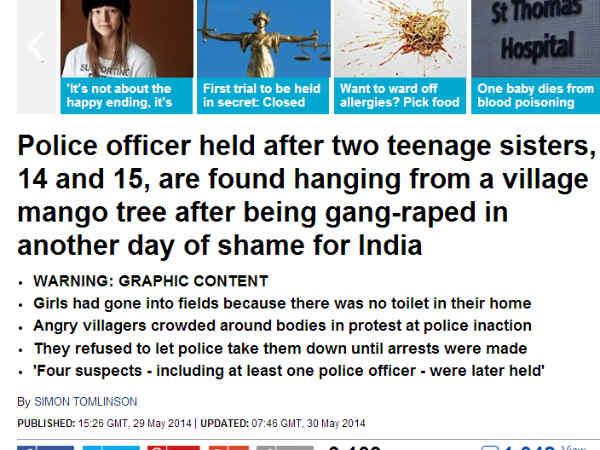 In Pics: Foreign media reaction on UP rapes In Pics: Foreign media reaction on UP rapes