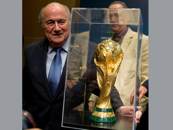 FIFA President with World Cup FIFA President with World Cup