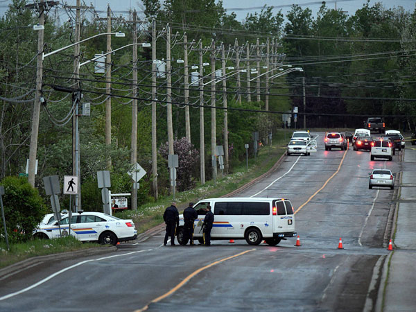 Man kills three officers in Moncton Man kills three officers in Moncton