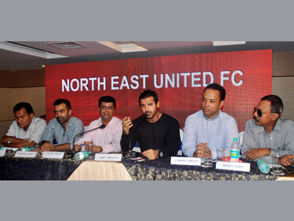 Actor and brand ambassador of North East United Football Club John Abraham