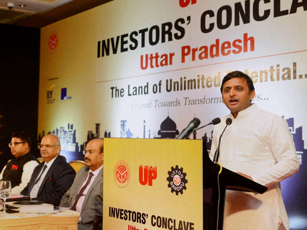 Uttar Pradesh Chief Minister, Akhilesh Yadav addresses Investors