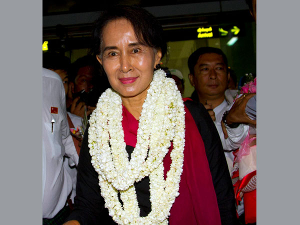 Myanmar Opposition Leader Aung San Suu Kyi