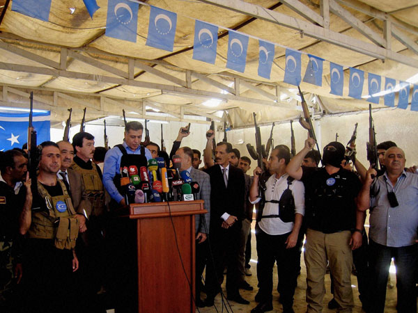 Iraqi Turkmen Front Headquarters in the oil-rich city of Kirkuk