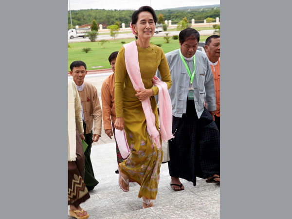 Myanmar opposition leader Aung San Suu Kyi