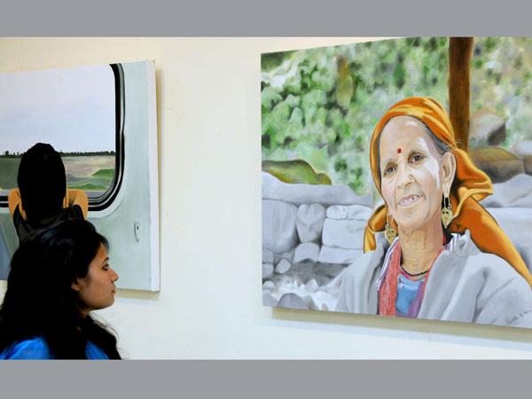 A visitor during inauguration of 