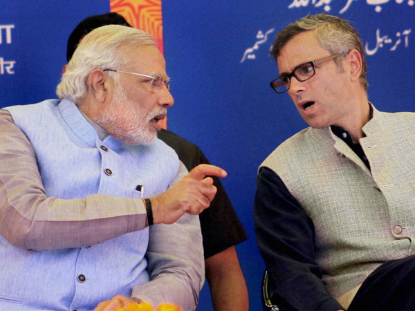 Prime Minister Narendra Modi with Jammu & Kashmir Chief Minister