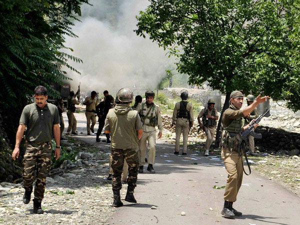 Security personnel in action during an encounter