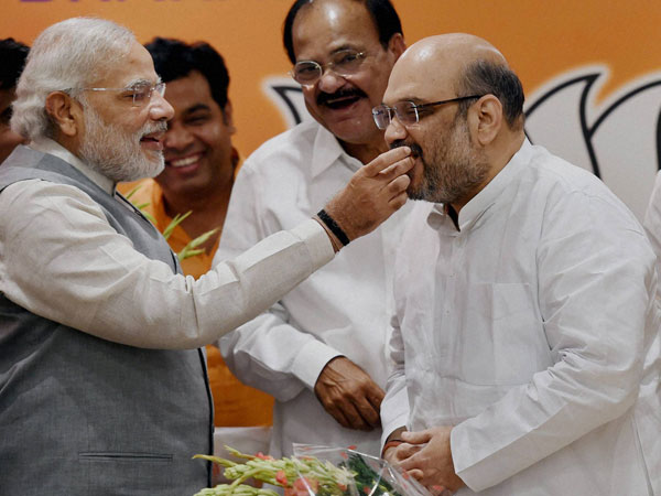 Newly elected BJP President Amit Shah 