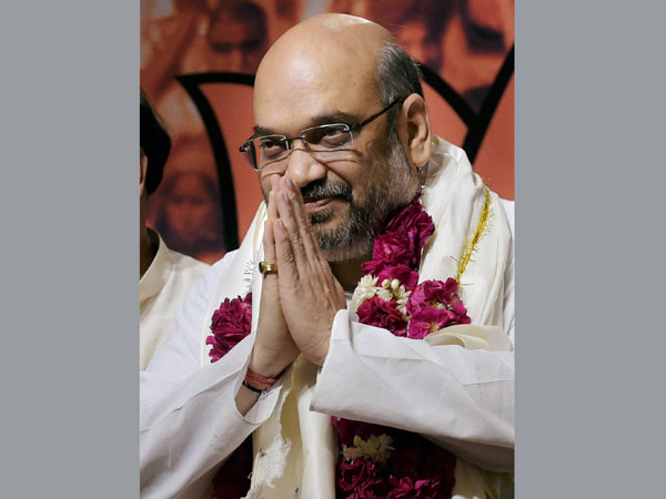 Newly elected BJP President Amit Shah