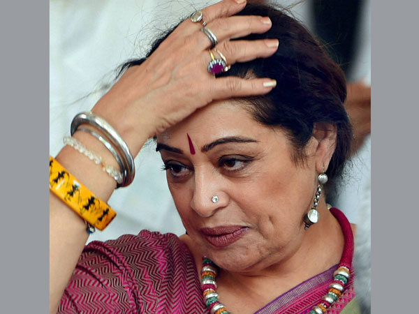BJP MP Kirron Kher at Parliament House in New Delhi