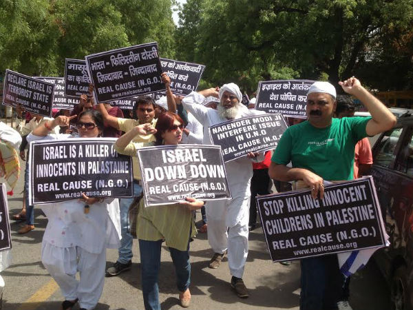 Protest erupts in Delhi after Gaza unrest
