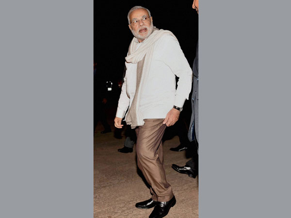 Prime Minister Narendra Modi arrives at Brasilia International Airport
