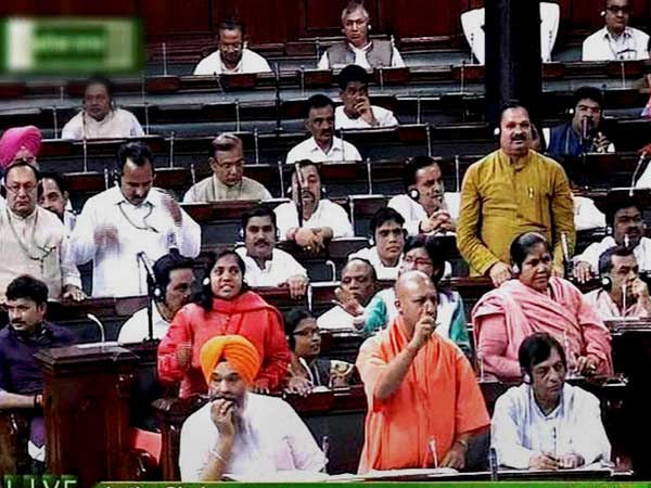BJP members in the Lok Sabha in New Delhi 