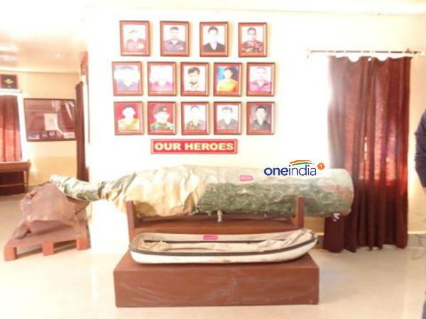 Engine cover of fighter plane flown by Flt Lt Nachiketa