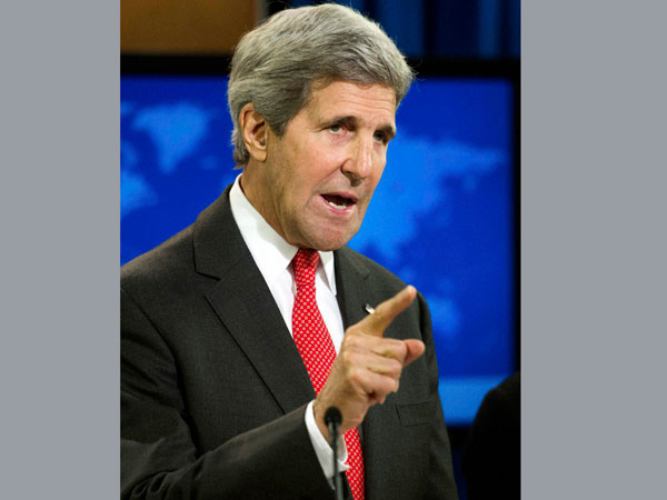 Secretary of State John Kerry speaks