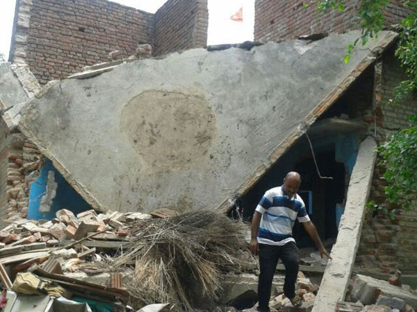 The house on which maoists attacked 