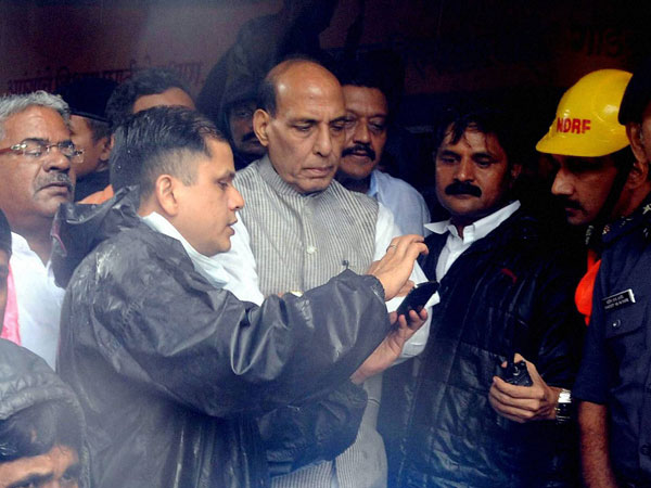 Union Home Minister Rajnath Singh meets disaster management officials