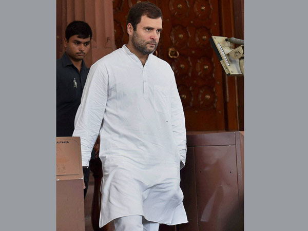 Congress Vice President Rahul Gandhi at Parliament