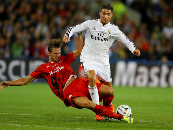 Christiano Ronaldo in action