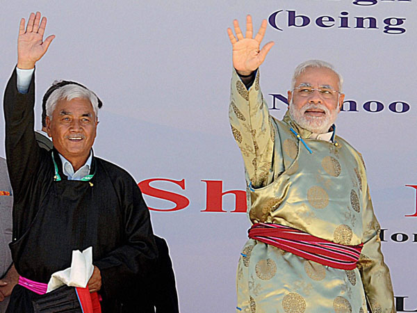 PM Narendra Modi at foundation stone laying ceremony