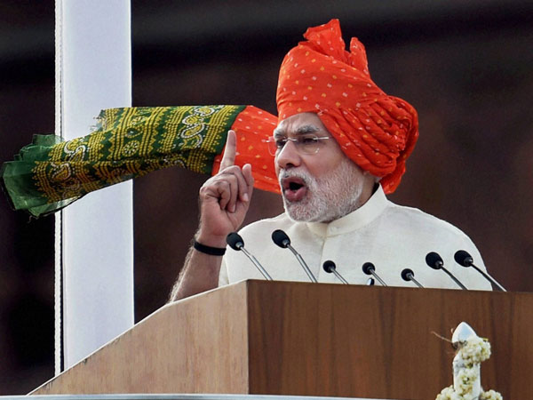  Modi addresses nation at Red Fort