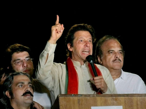 Imran Khan addresses rally in Islamabad