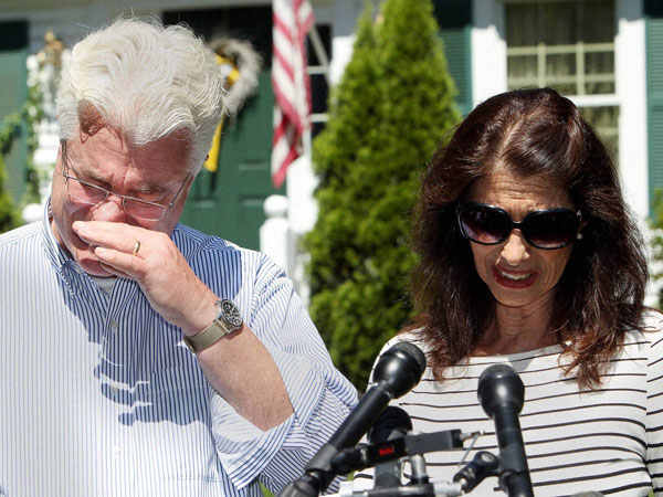 James Foley's parents break down