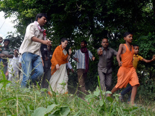 Sonia Gandhi on a two-day visit to her constituency