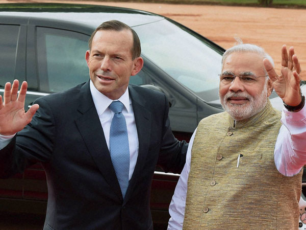 PM Modi with his Australian counterpart Tony Abbott