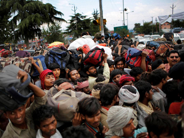 To escape from the submerged land