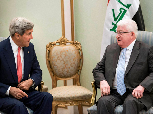 John Kerry meets Iraqi President 