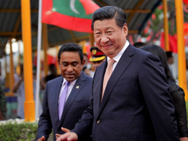 Chinese President in Maldives 