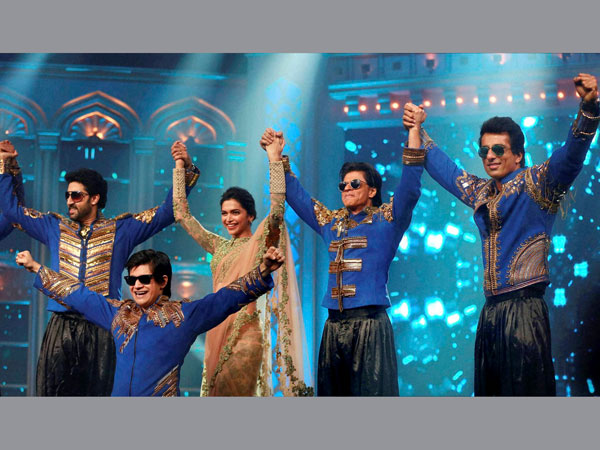 Music launch of their upcoming film 'Happy New Year'