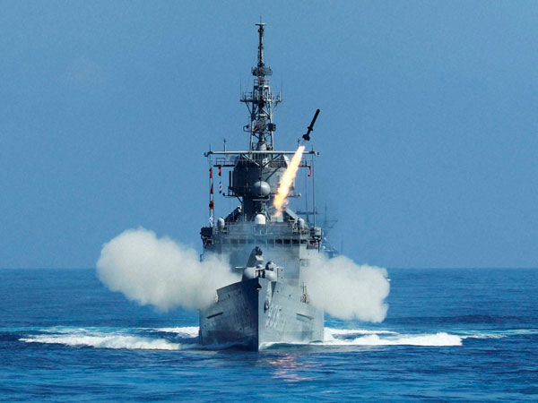 Taiwan launches anti-submarine rocket