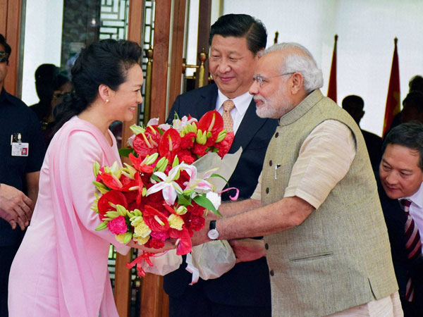 Prime Minister Narendra Modi greets