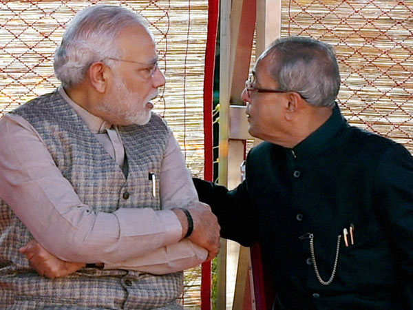 President Pranab Mukherjee and Prime Minister Narendra Modi