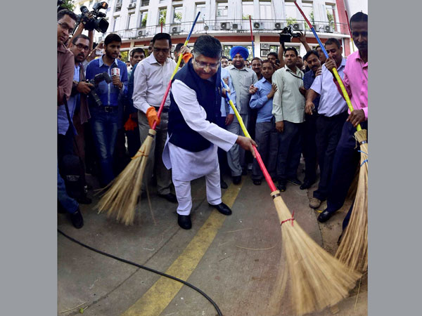 'Swachh Bharat Abhiyan' (Clean India Mission), in New Delhi
