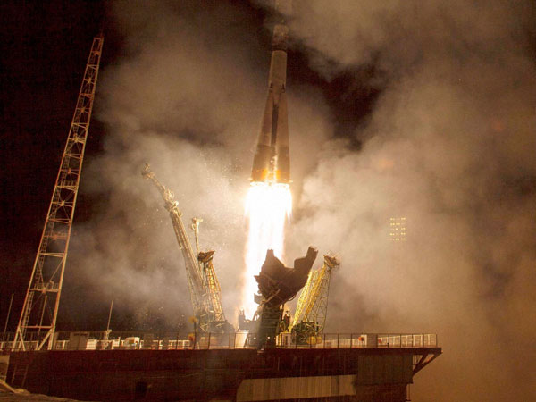 Soyuz launched from Kazakhstan 