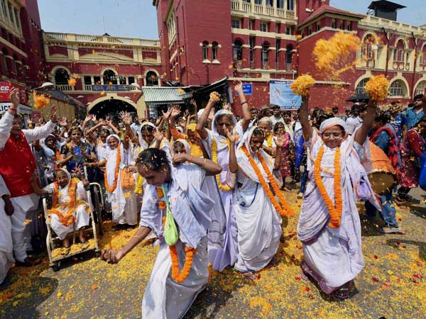 Widows living in various Ashrams in Vrindavan