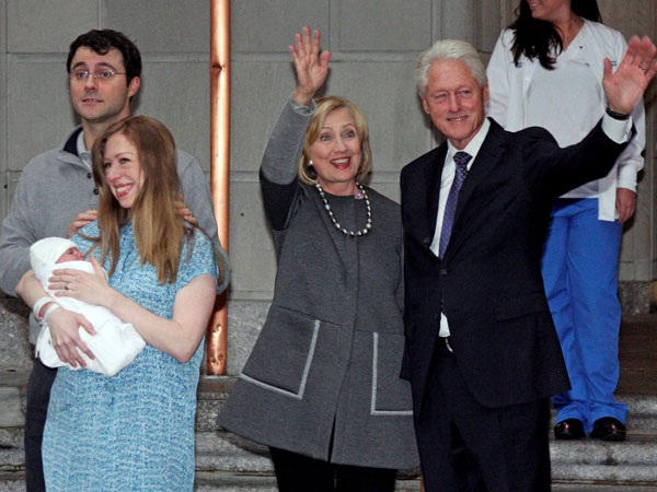 Latest addition to the Clintons' family 